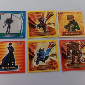 Vintage Topps 1996 Yu-Gi-Oh Sticker Collection Gold Silver Foil vending prize